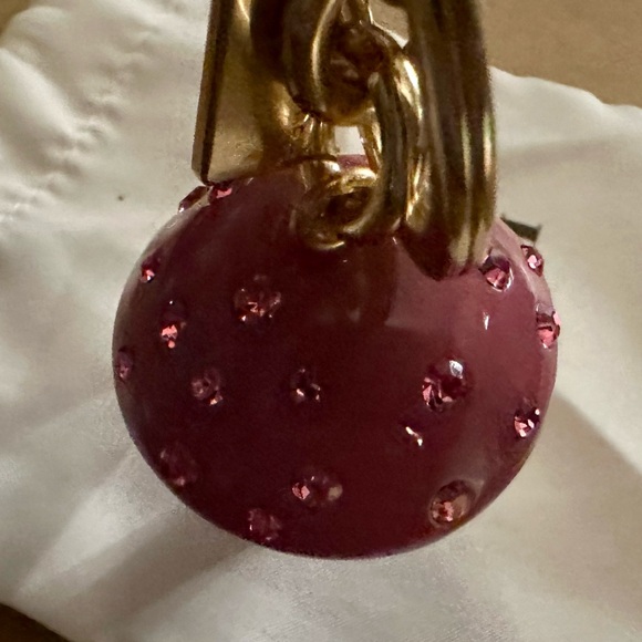 Coach X Observed By Us Crystal Mushroom Keychain Fob Bag Charm - Picture 10 of 12